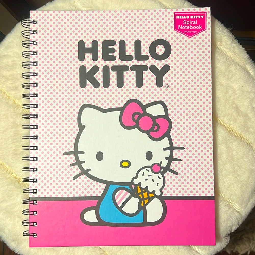 Hello kitty Spiral note book big size New